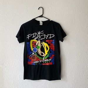 Pink Floyd Laser Light Show Graphic Shirt Small